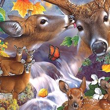 Схема вышивки «Лесной коллаж»