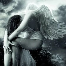 Схема вышивки «ангел»