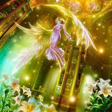 Схема вышивки «ангел в храме»