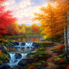 Схема вышивки «осень»