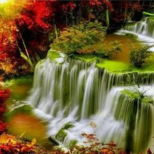 Схема вышивки «водопад»