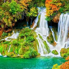 Схема вышивки «водопад»