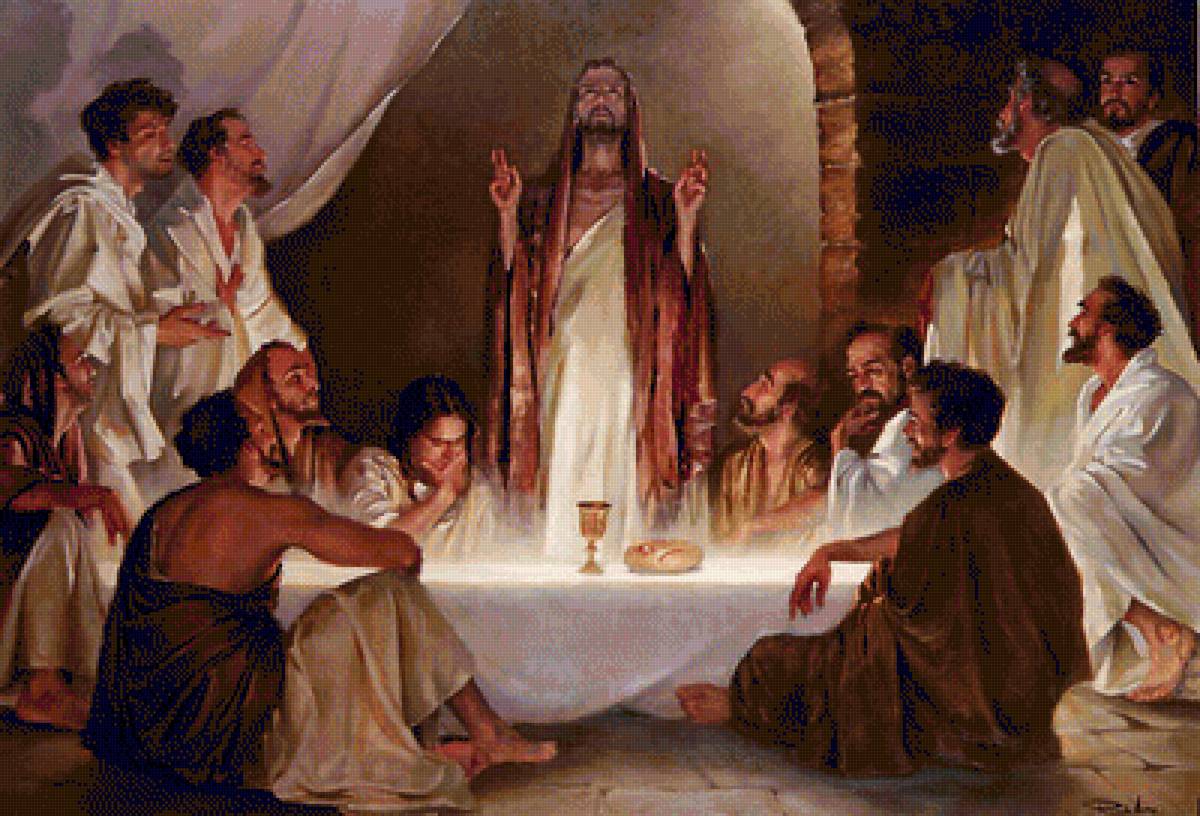 РИКАРДО САНЦ. ТАЙНАЯ ВЕЧЕРЯ. - картины, религия - предпросмотр