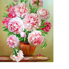 Схема вышивки «пионы»