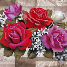 Схема вышивки «Розы»