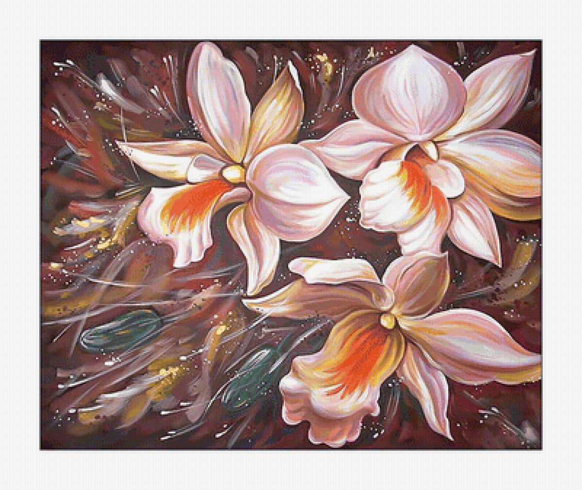Цветы. Живопись. - картина, цветы, живопись - предпросмотр