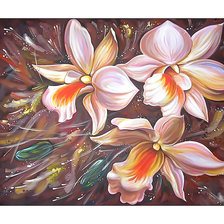 Схема вышивки «Цветы. Живопись.»