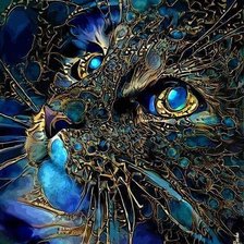 Схема вышивки «Modrá»