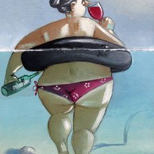 Схема вышивки «Сообщение в бутылке»