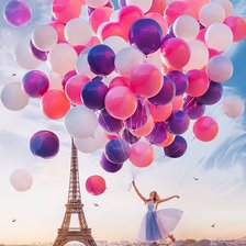 Схема вышивки «Париж-Париж»