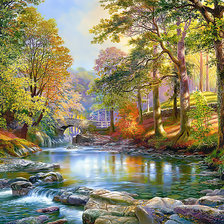 Схема вышивки «Пейзаж.»