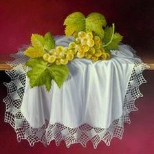 Схема вышивки «виноград»