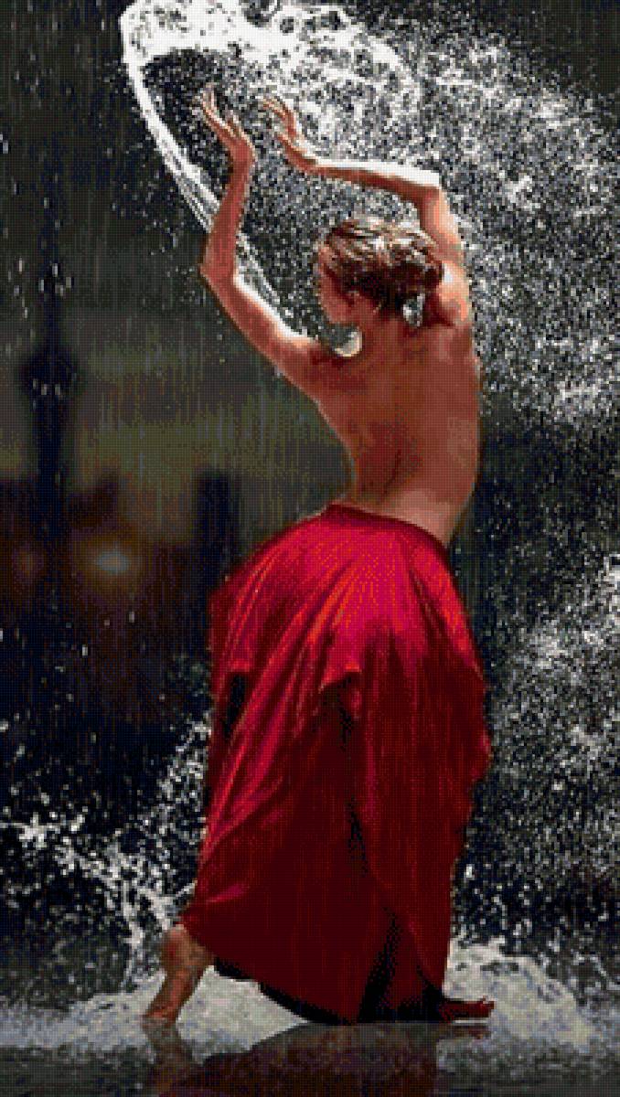 незнакомка - вода, девушка - предпросмотр