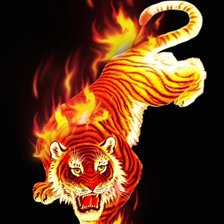 Схема вышивки «Тыгр»