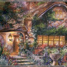 Схема вышивки «СКАЗОЧНЫЙ ДОМИК»