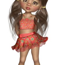 Схема вышивки «ДЕВОЧКА С БАЛИ»