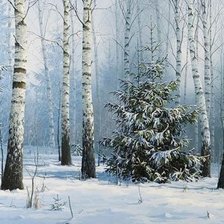 Схема вышивки «пейзаж»