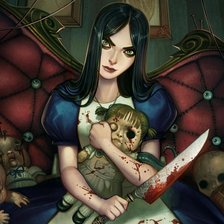 Схема вышивки «Алиса в стране кошмаров»