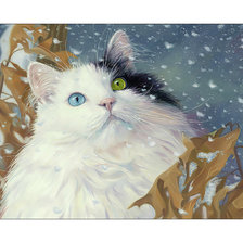 Схема вышивки «Котик.»