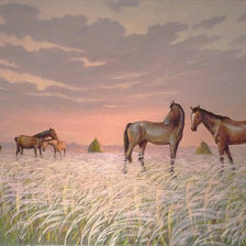 Схема вышивки «Степь ковыльная»