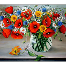 Схема вышивки «Полевые цветы.»