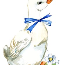 Схема вышивки «Гусик»