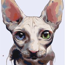 Схема вышивки «сфинкс»