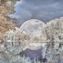 Схема вышивки «пейзаж»