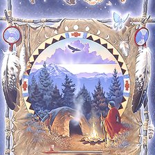 Схема вышивки «ловец снов»