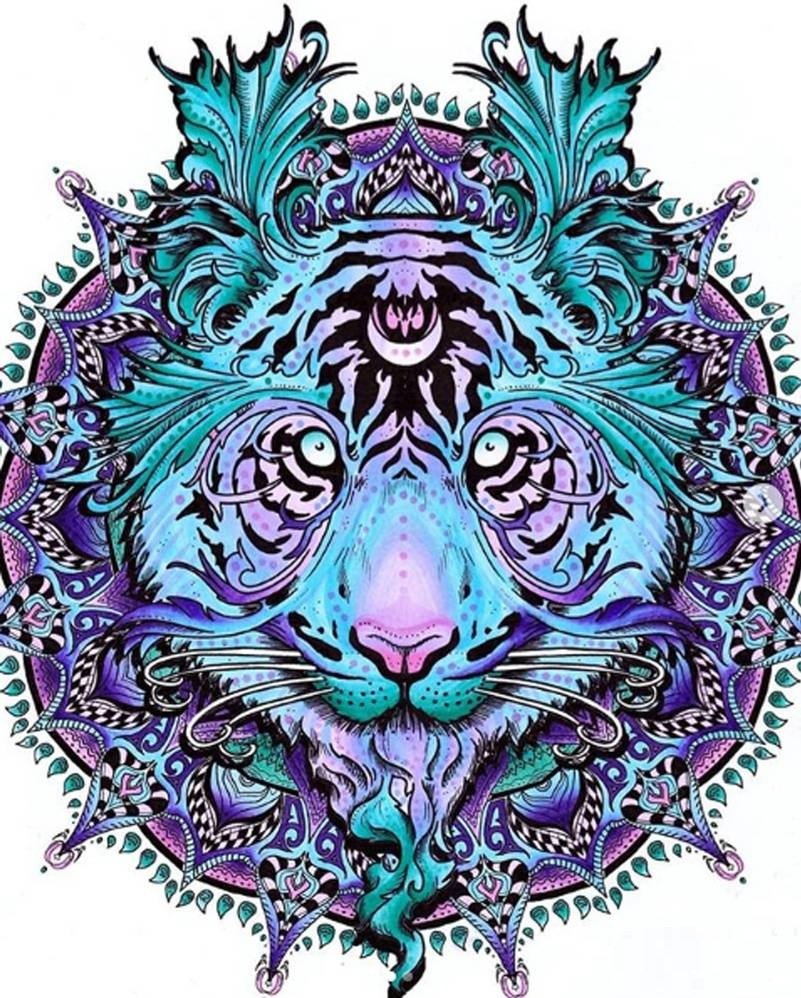 рисунок - этно, лев - оригинал