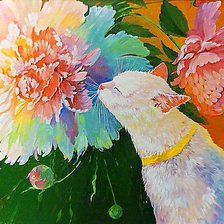 Схема вышивки «Белый кот»