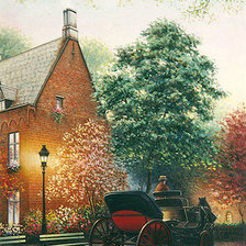 Схема вышивки «Городской пейзаж»