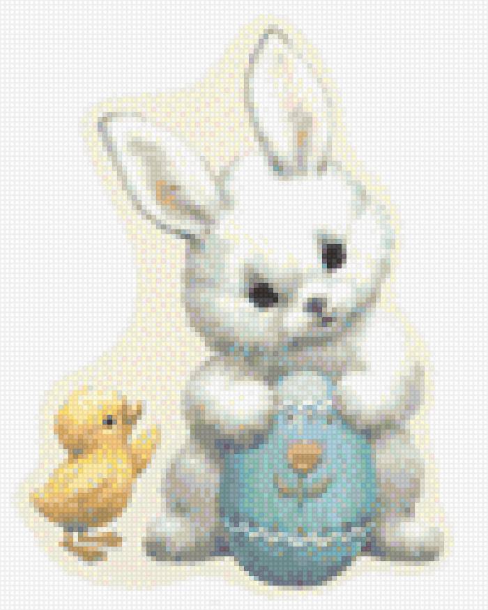 пасхальный зайчик - пасза, яйцо, кролик, праздник, цыпленок - предпросмотр