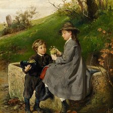 Схема вышивки «первое свидание»