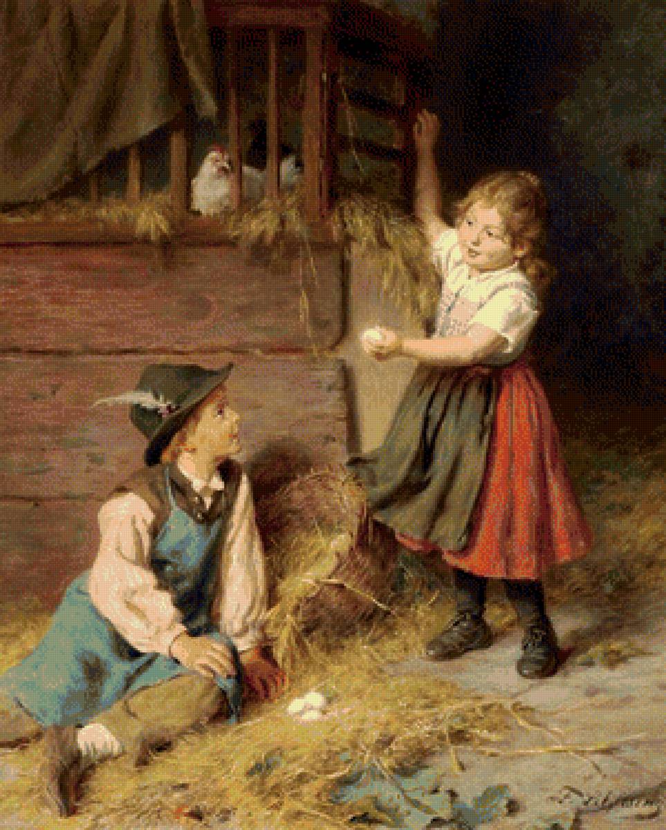 друзья - дети, детство, животные - предпросмотр