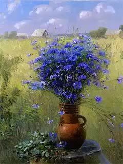 букет васильков - цветы - оригинал