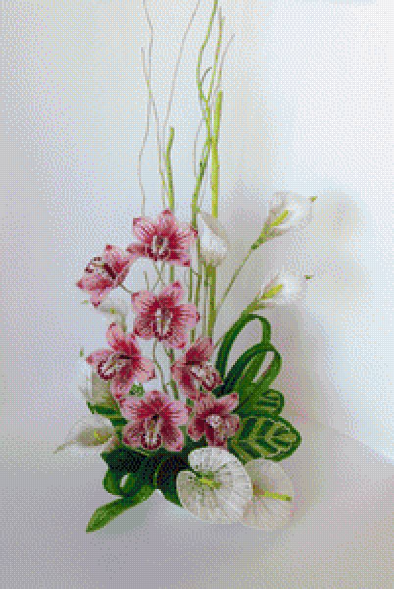 красавица орхидея - композиция, цветы - предпросмотр