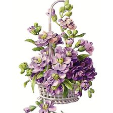 Схема вышивки «весенние цветы»