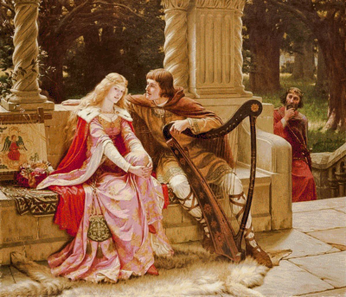 The End of the Song. - edmund blair leighton painter.scenarys.people.music. - предпросмотр