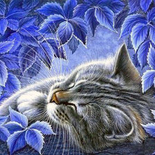 Схема вышивки «Голубые сны»