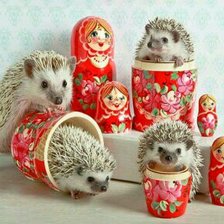 Схема вышивки «Ежики»