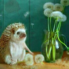 Схема вышивки «Ежик»