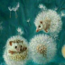 Схема вышивки «Ежики»