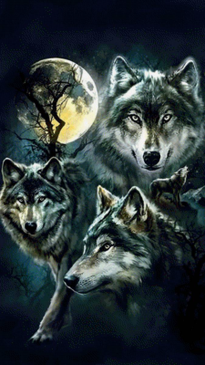 стая волков - волки - предпросмотр