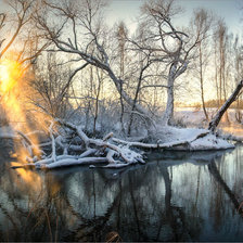 Схема вышивки «Скоро зима...»