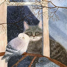 Схема вышивки «Ждем весну»