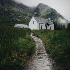 Схема вышивки «Домик в Шотландии»