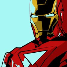 Схема вышивки «железный человек»