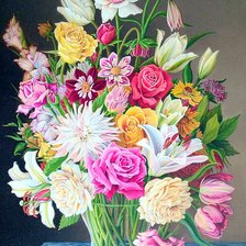 Схема вышивки «Прекрасный букет»