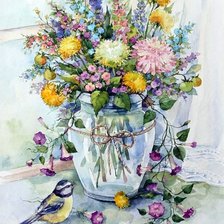 Схема вышивки «букет 4»